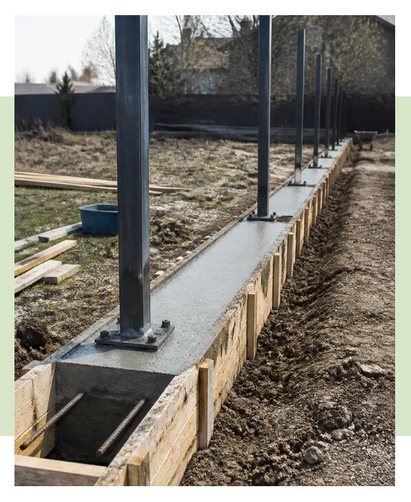 Бетонный фундамент под забор в Кемерово по цене от 5723 р. | ЗаборЭксеперт-Кмр